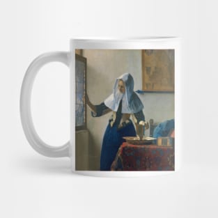 Young Woman with a Water Pitcher by Jan Vermeer Mug